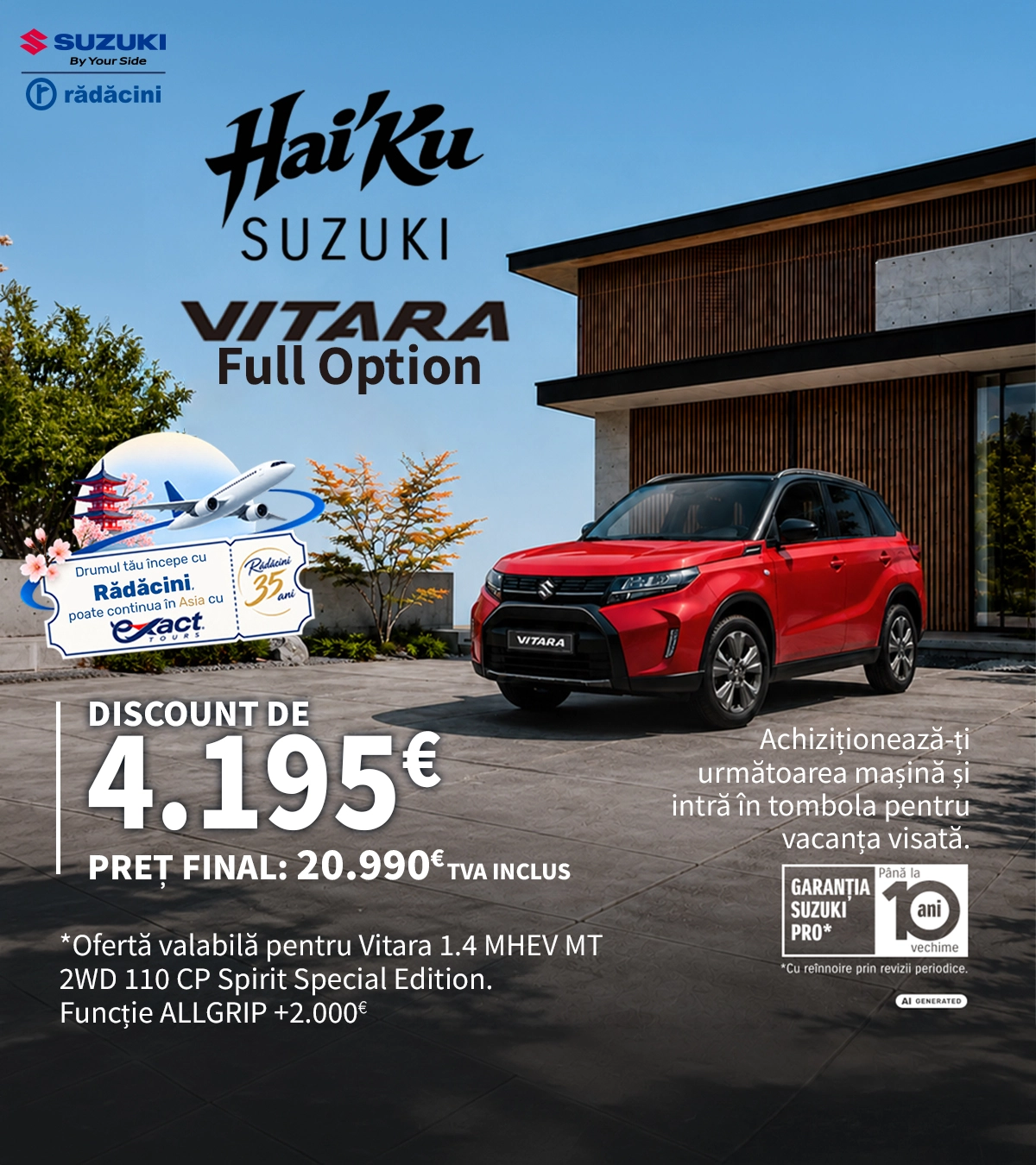 Suzuki VItara Full Option campanie noiembrie