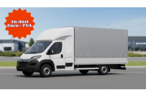 CITROEN-JUMPER Sasiu-Cabina sasiu- JUMPER BENA + PRELATA+ DORMITOR in spatele cabinei-Diesel-2.2 BLUEHDI 140 S&S BVM6